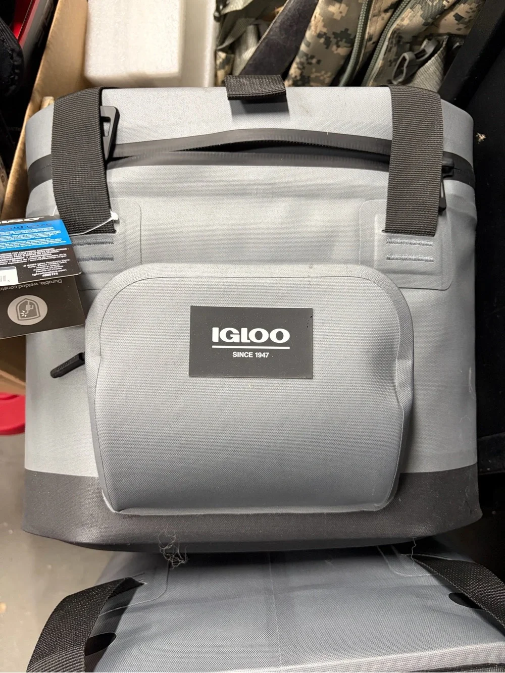 Igloo Gray & Black Soft Duffel Cooler Bag